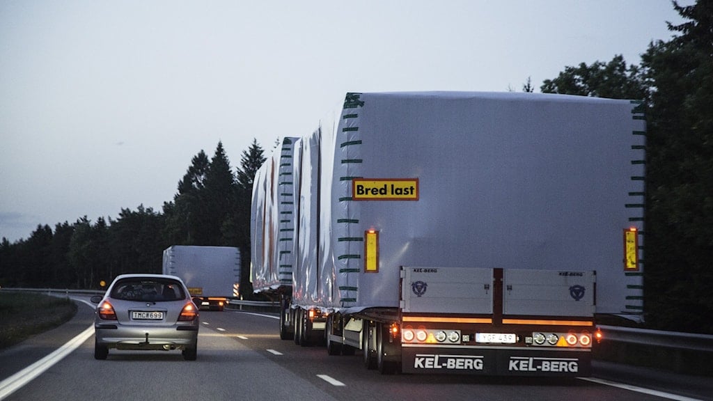 Special transport for machinery